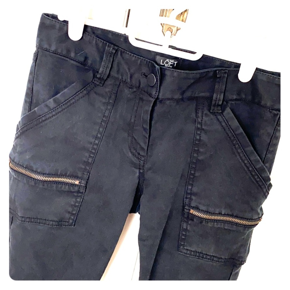 Black moto pants